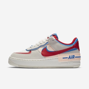 Basket Nike Air Force 1 Shadow Beige 4159-607 Sail/Photo Blue/Royal Blue/University Red Femme | KMA-23833237